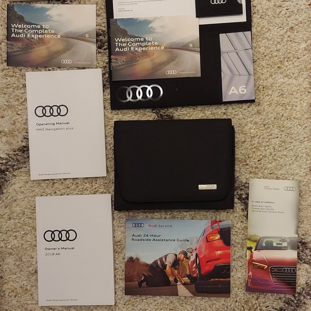 2018 Audi A6 Booklet and Welcome Package